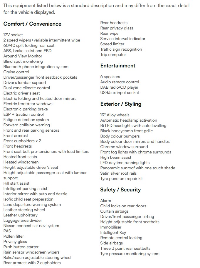 vehicle equipment