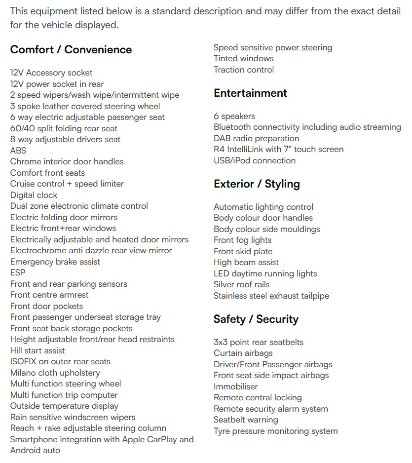 vehicle equipment