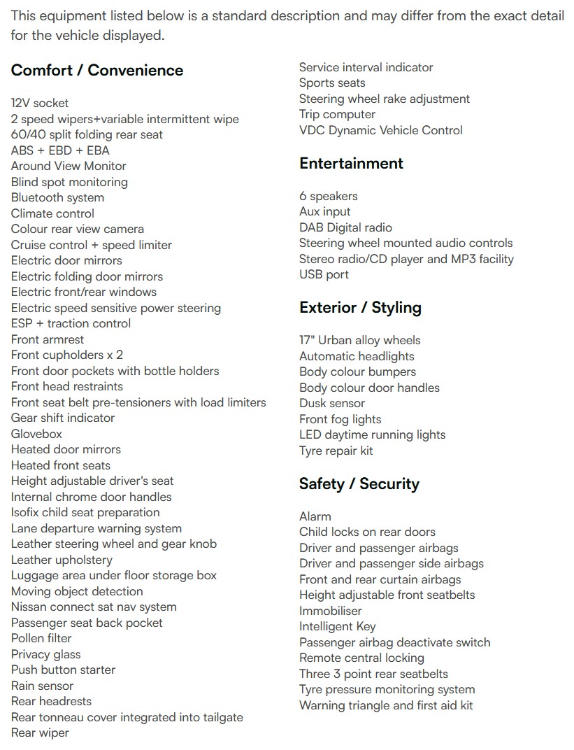 vehicle equipment
