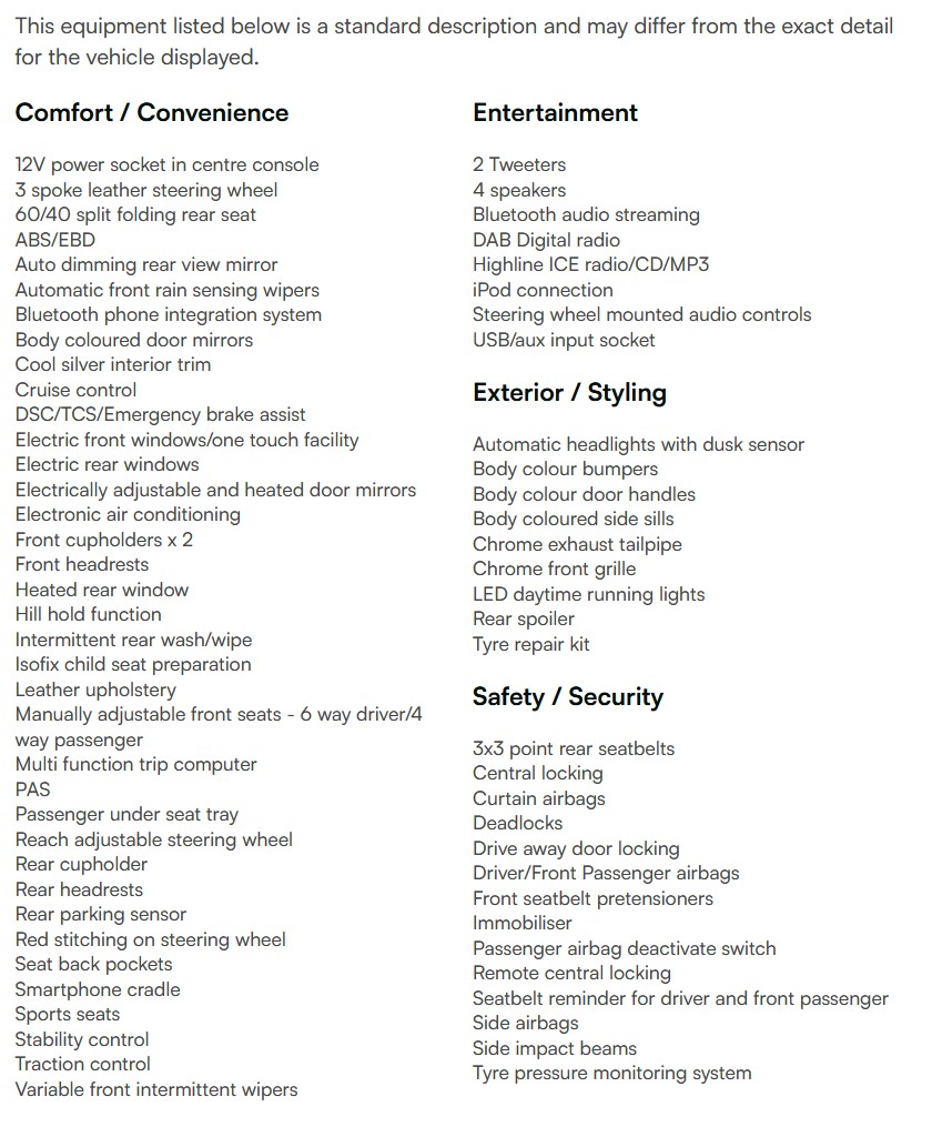 vehicle equipment