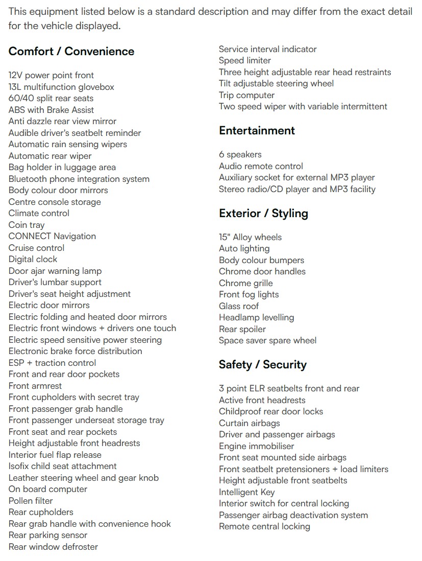 vehicle equipment