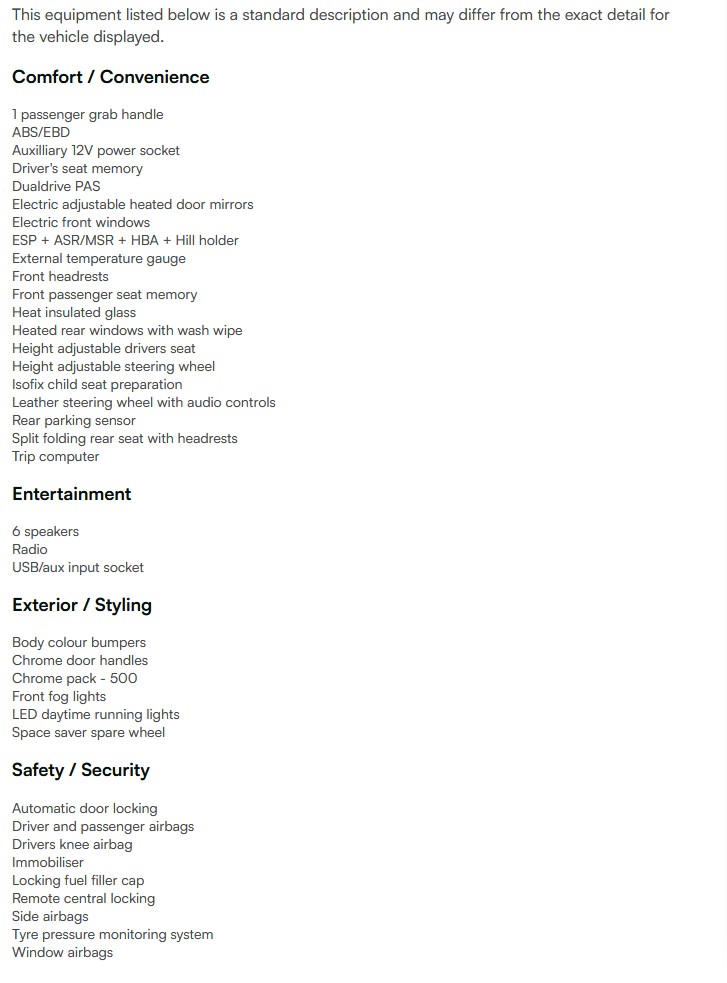 vehicle equipment