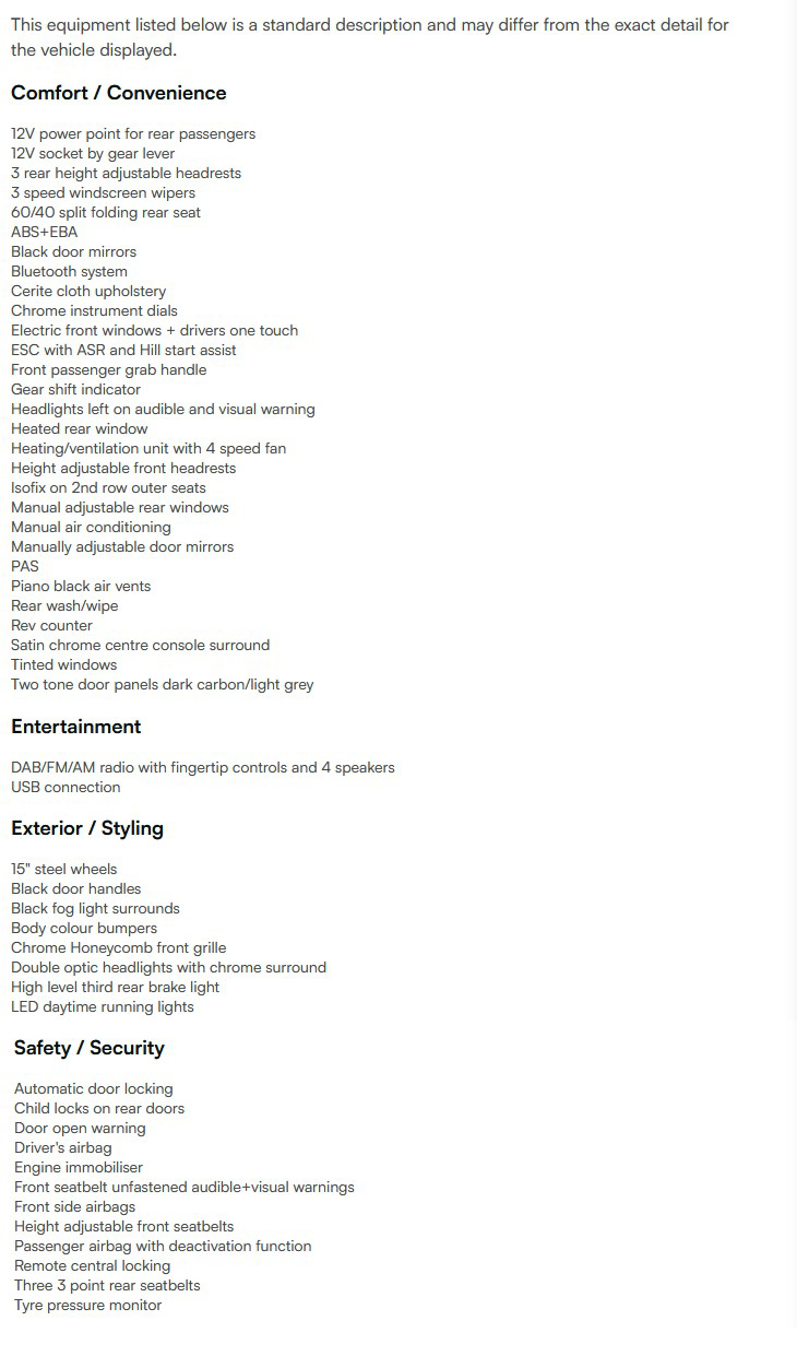 vehicle equipment