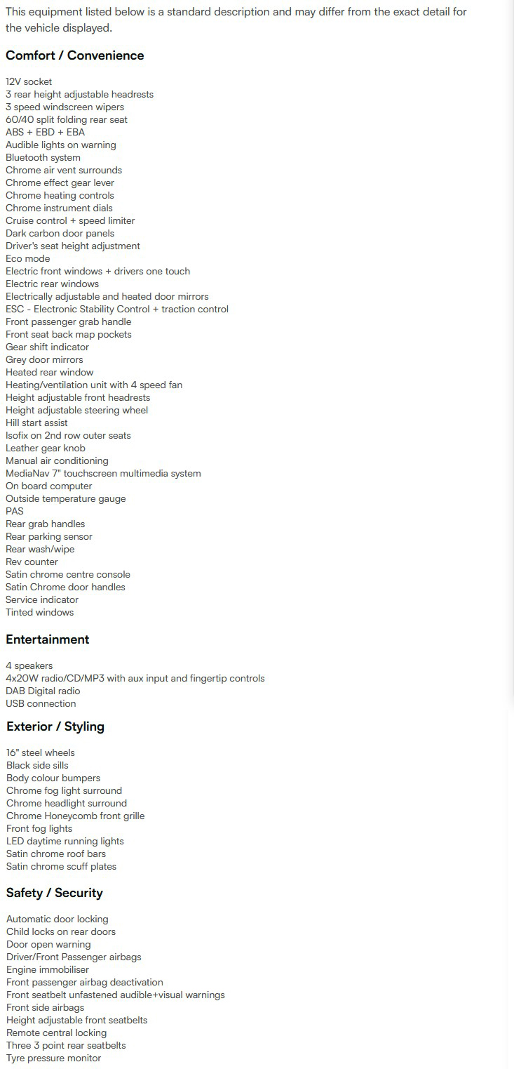 vehicle equipment