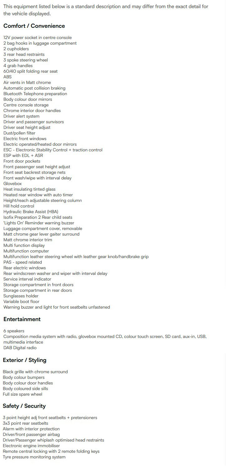 vehicle equipment