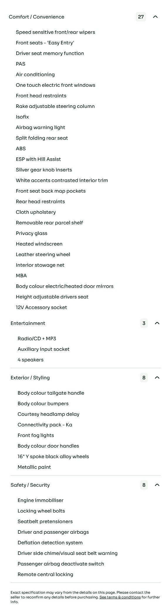 vehicle equipment