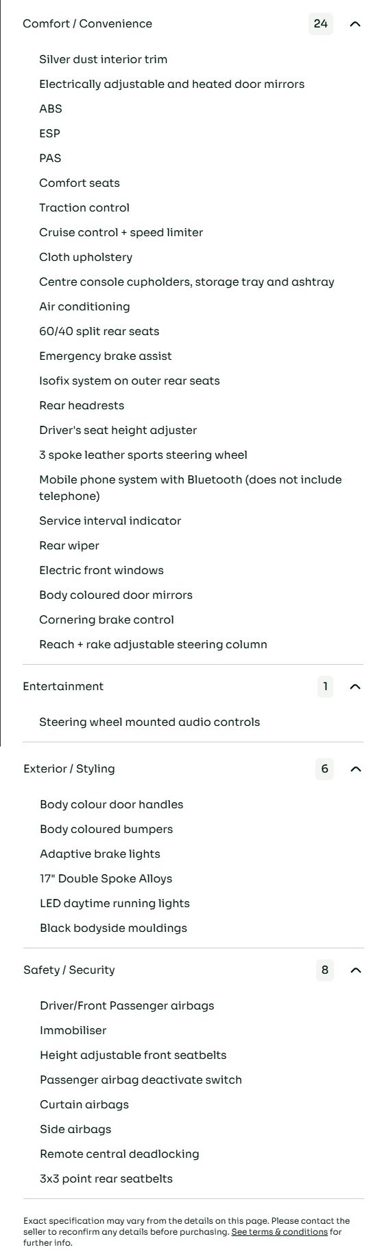 vehicle equipment
