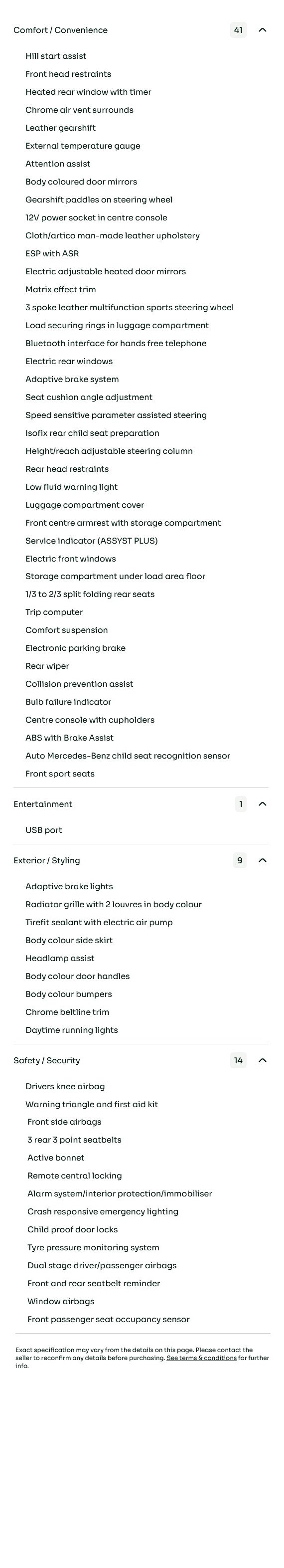 vehicle equipment