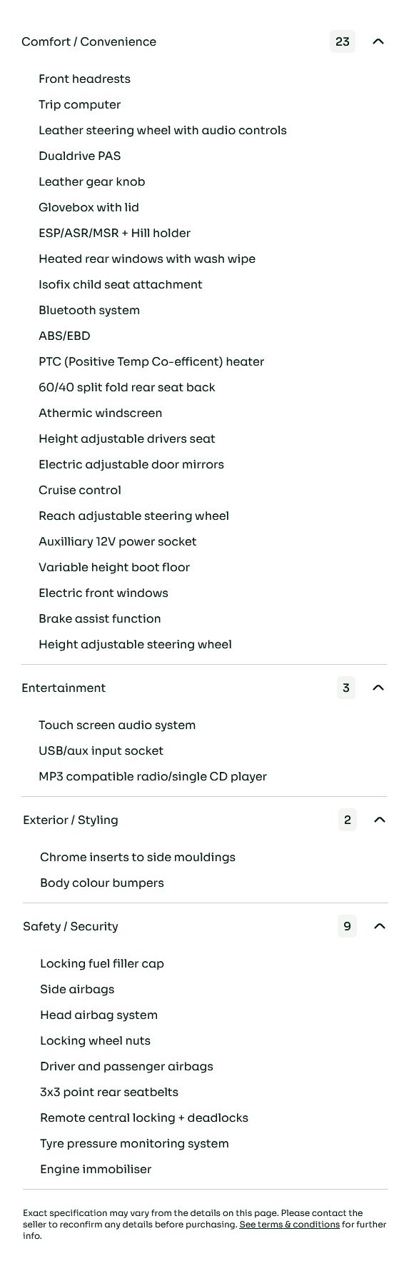 vehicle equipment