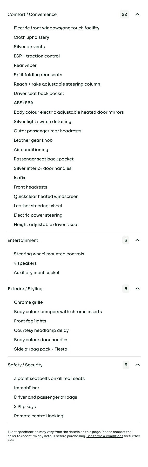 vehicle equipment